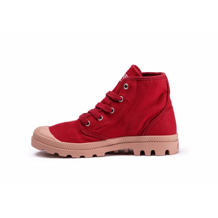 Bottes Palladium Pampa Hi Femme Rouge | FR PSY894I